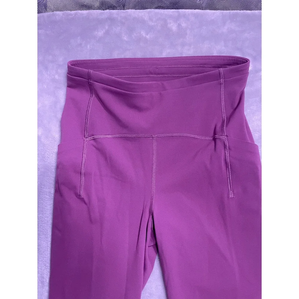 Lululemon Purple Speed Up High Rise Tight 28 Reflective Running Leggings Mens 6
